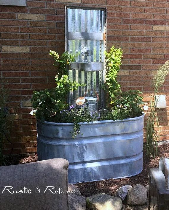 rustic-repurposed-water-fountain