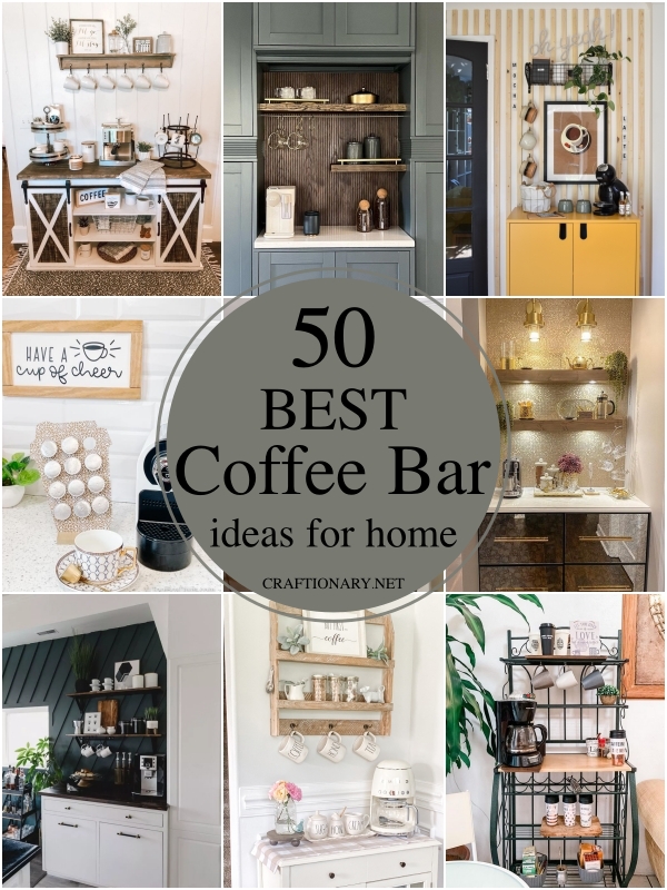 14 DIY Coffee Bar Ideas for the Home: Modern, Farmhouse and More