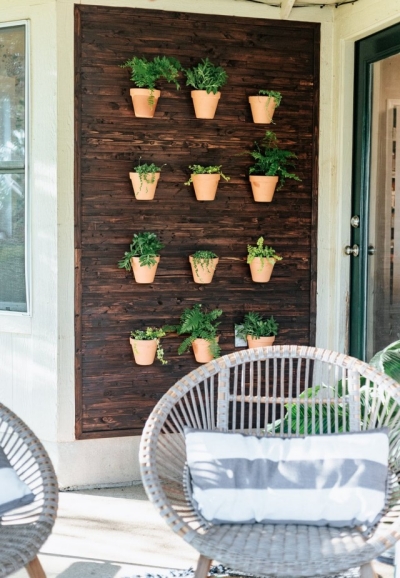 diy-clay-pots-plant-wall