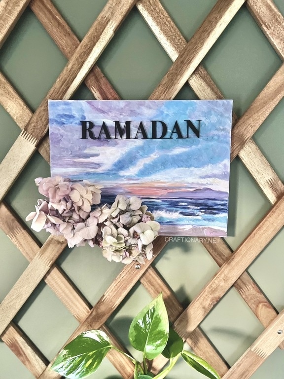 Ramadan Decoration Craft ideas - Handmade Ramadan Decor - Ramadan Craft -  DIY Ramadan Mubarak Decor 