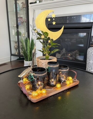 Easy DIY Ramadan Decor ideas – lantern and moon