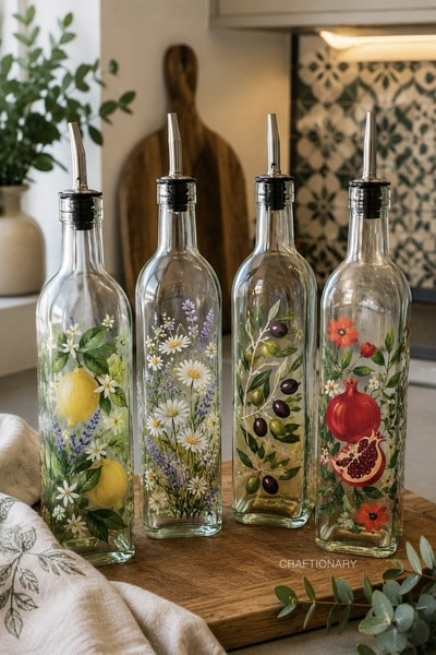 hand-painted-oil-bottles
