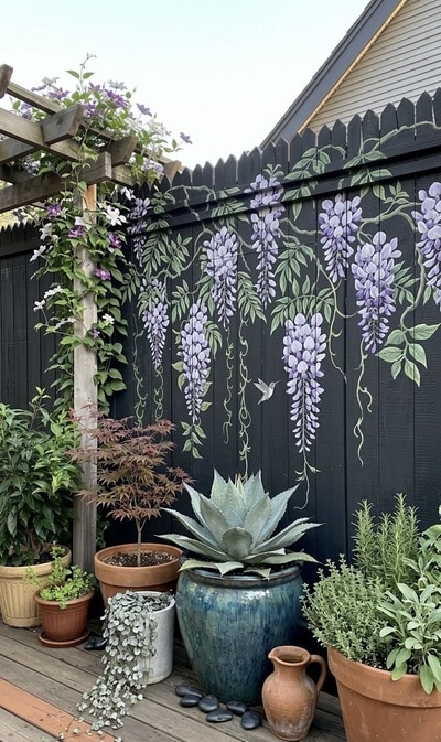 hand-painted-wisteria-fence-art