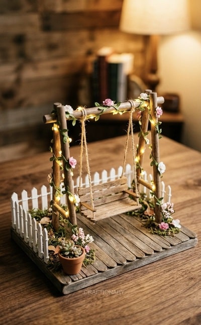 make-fairy-garden-swing-with-craft-items