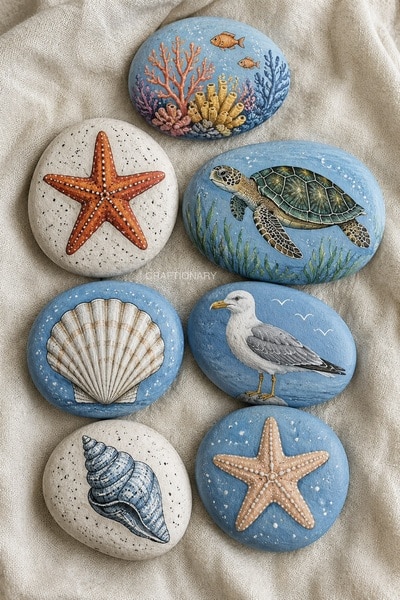 painted-rock-art-ocean-inspired-coral-reef-paintings