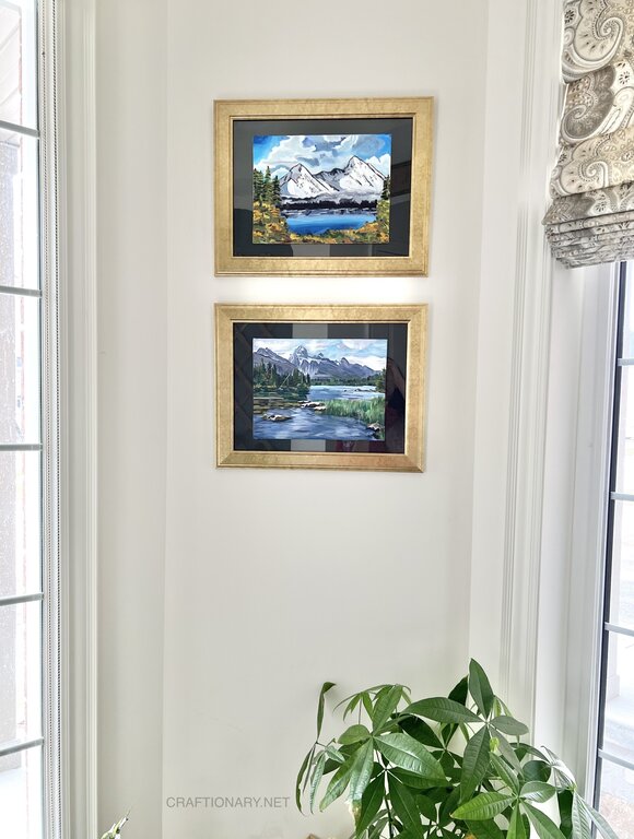small-entryway-foyer-acrylic-landscaping-paintings