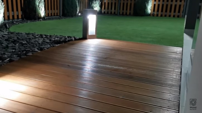 DIY Concrete Outdoor Garden Lamp