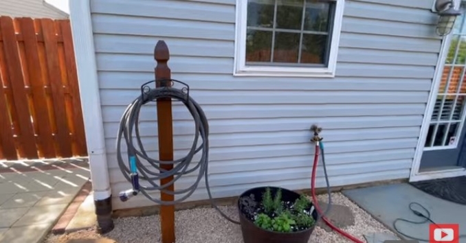 DIY Garden Hose Stand