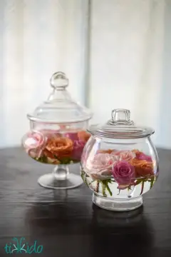 apothecary centerpieces