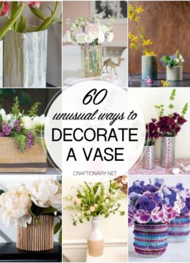 Decorate a vase: 60 DIY home ideas