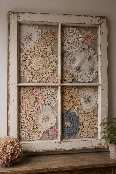 crochet-doilies-old-window-diy-art