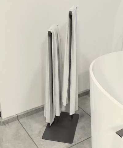 2 Rails Towel Display Rack