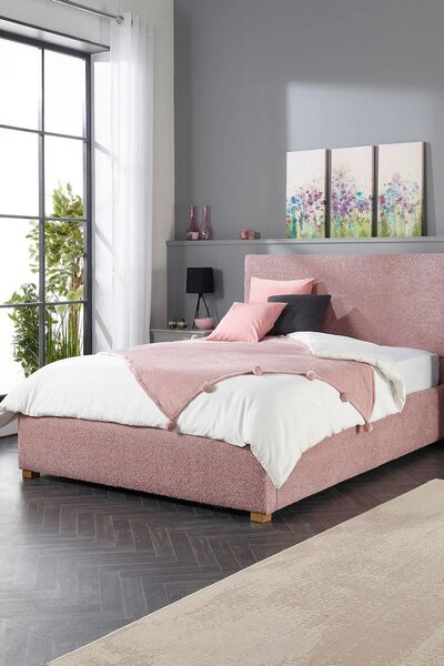 Pink-Boucle-Bed