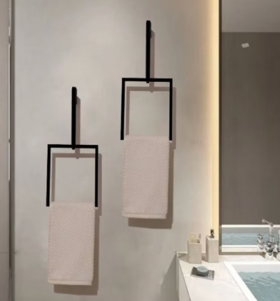 Square Towel Holder Display Idea