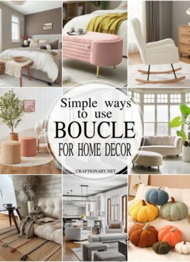 15 Ways to use boucle fabric ideas to decorate home