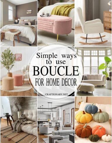 15 Ways to use boucle fabric ideas to decorate home