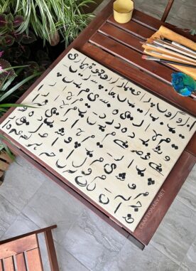 DIY Hand Lettering Art using Acrylic Paints