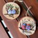 Cute Owl Rock Painting Wood Slice Craft