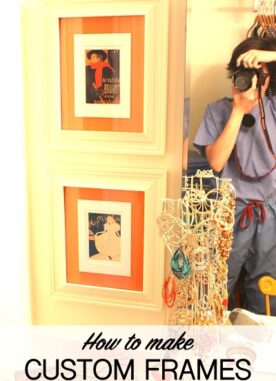 How to Make Inexpensive Custom Frames with Basic Supplies