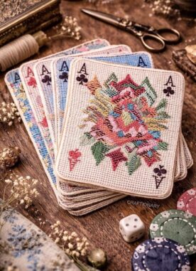 How to Make Needlepoint Playing Cards