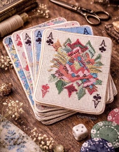 How to Make Needlepoint Playing Cards