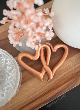 Make Clay Heart Shaped DIY Napkin Rings