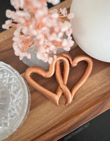 Make Clay Heart Shaped DIY Napkin Rings