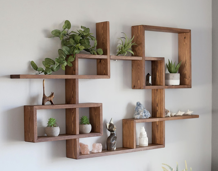 geometric-wood-shelf-art