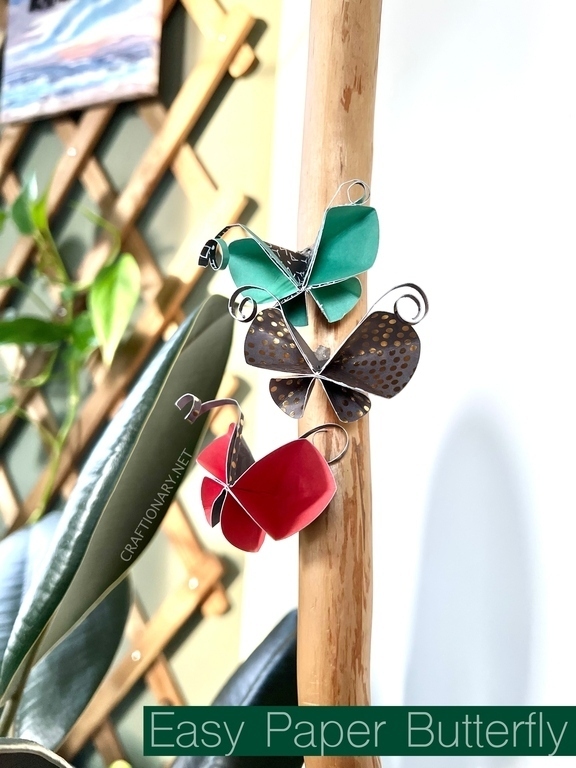 DIY Accordion Paper Butterflies - DIY Inspired