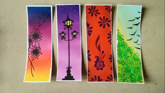 Easy acrylic bookmarks