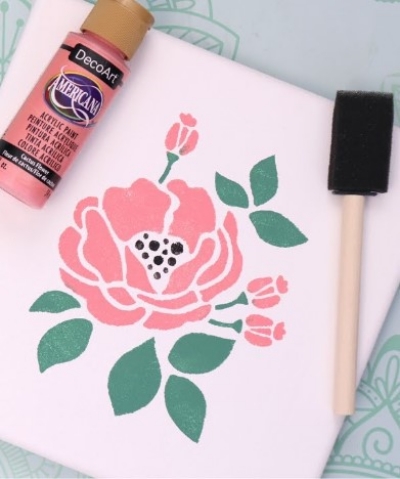 How to Stencil on Canvas