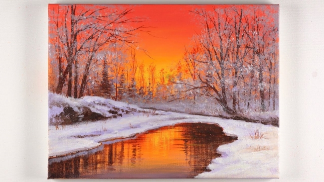 Winter Landscape Painting