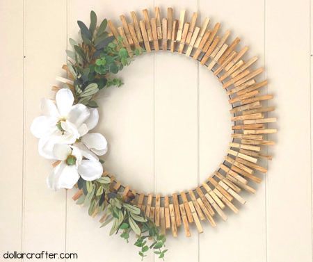 homemade-clothespin-magnolia-wreath