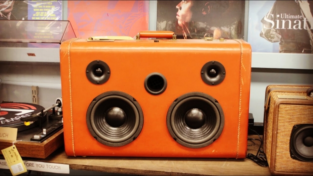 Custom Speakers Made From Repurposed Vintage Suitcases