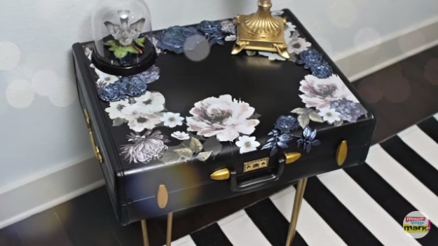 Vintage Suitcase Side Table DIY