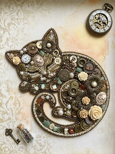 button-beads-mixed-cat-art