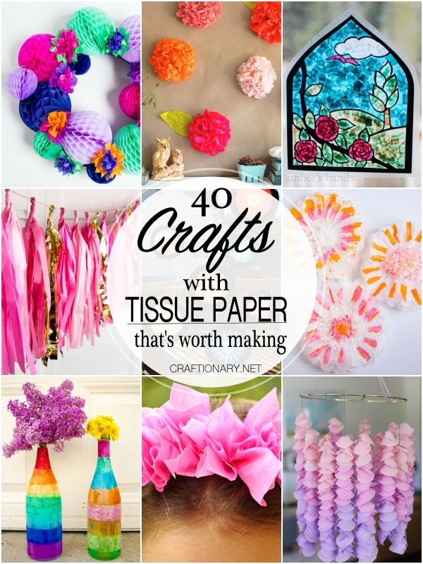 40 Decorative Tissue Paper Crafts you'll love - Craftionary