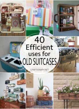 40 Efficient uses for old vintage suitcase