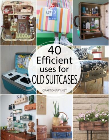 40 Efficient uses for old vintage suitcase