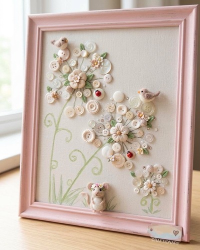 cute-button-art-dandelions