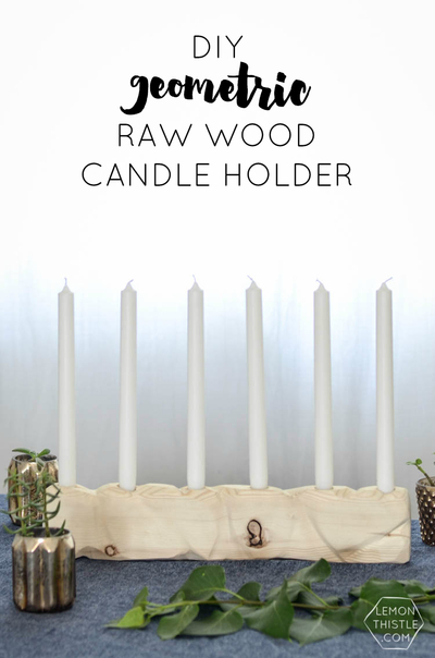 diy-geometric-wooden-candle-holder