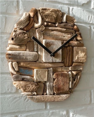 driftwood clock-diy