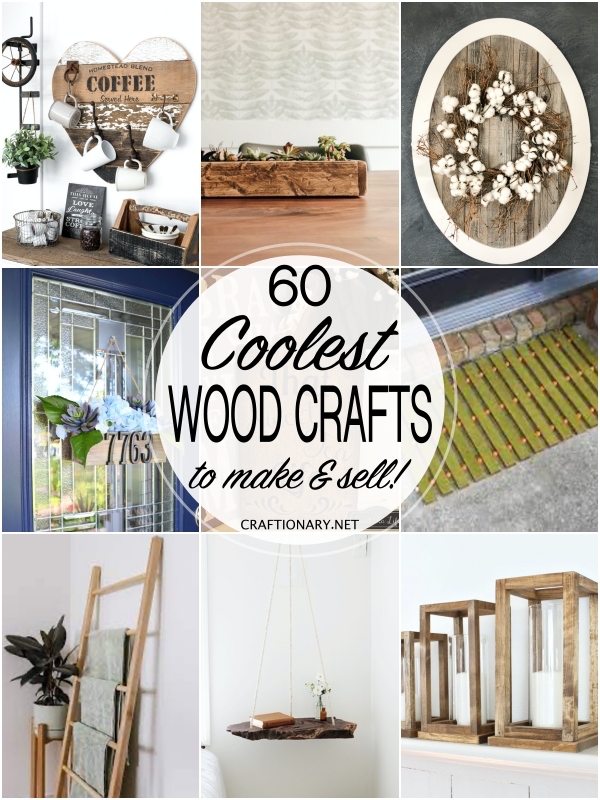 60 Wood Craft Ideas for home decor and gifts - Craftionary