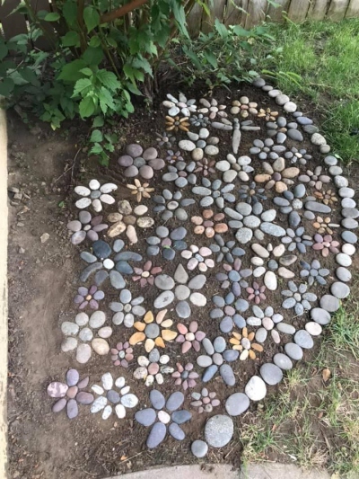 landscape design made with rocks