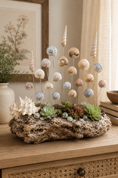 snail-shells-driftwood-display-decor-piece