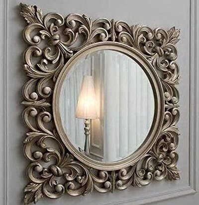 solid-wood-carving-mirror-wood-craft-idea