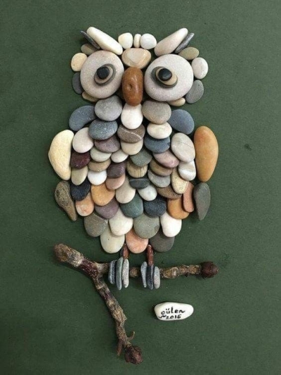 stone art-owl