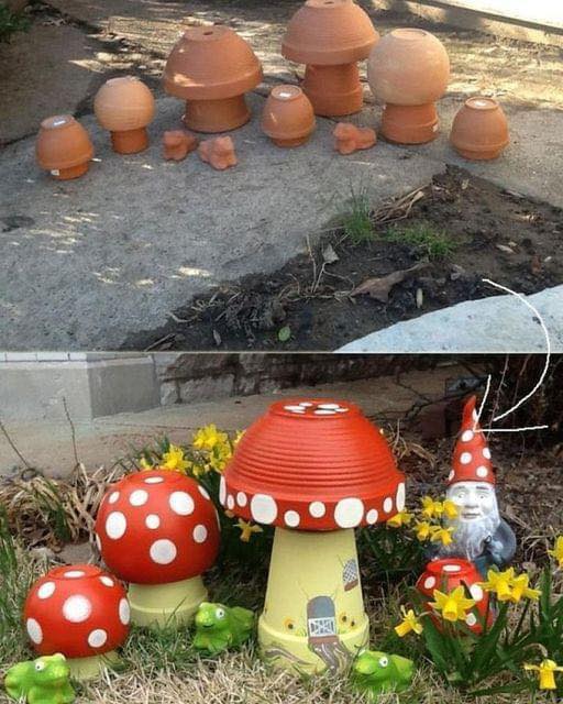 terra-cotta-clay-pots-mushrooms