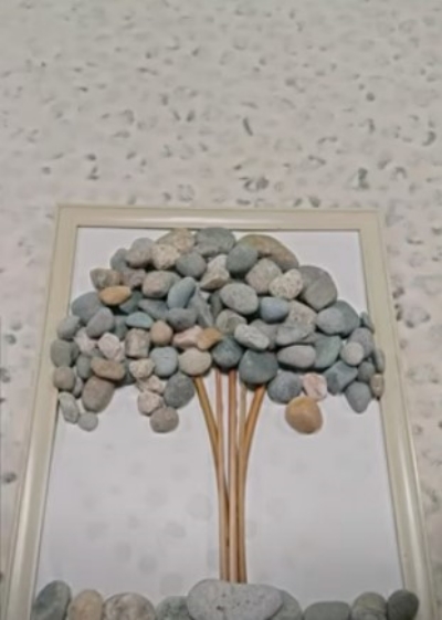 tree made with rocks