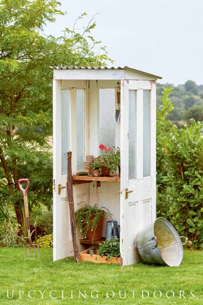 upcycled-door-potting-shed